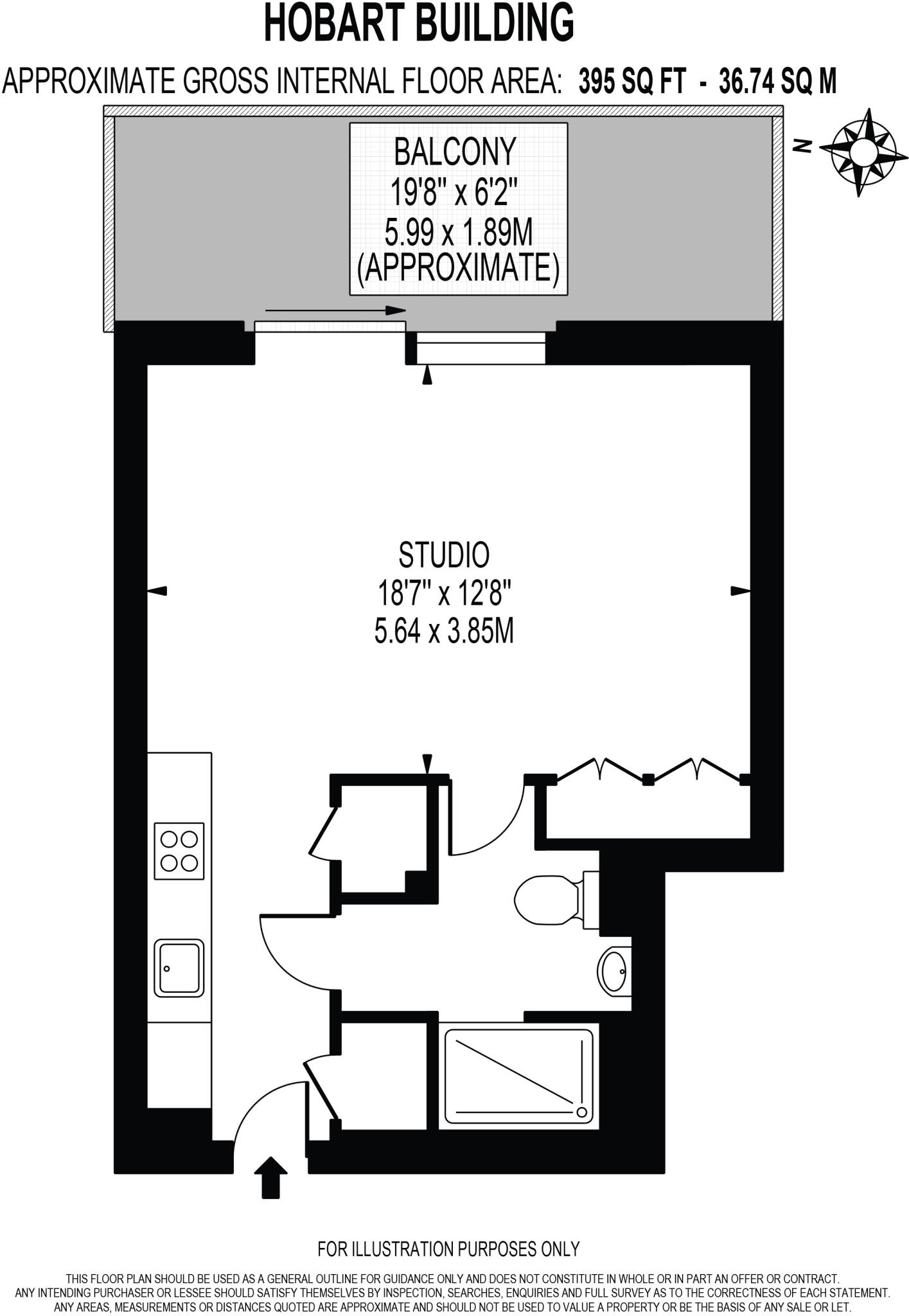 Wardian, West Tower, London, E14 floorplan