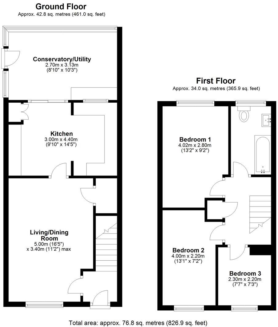 Roundway, Reabrook, Shrewsbury floorplan