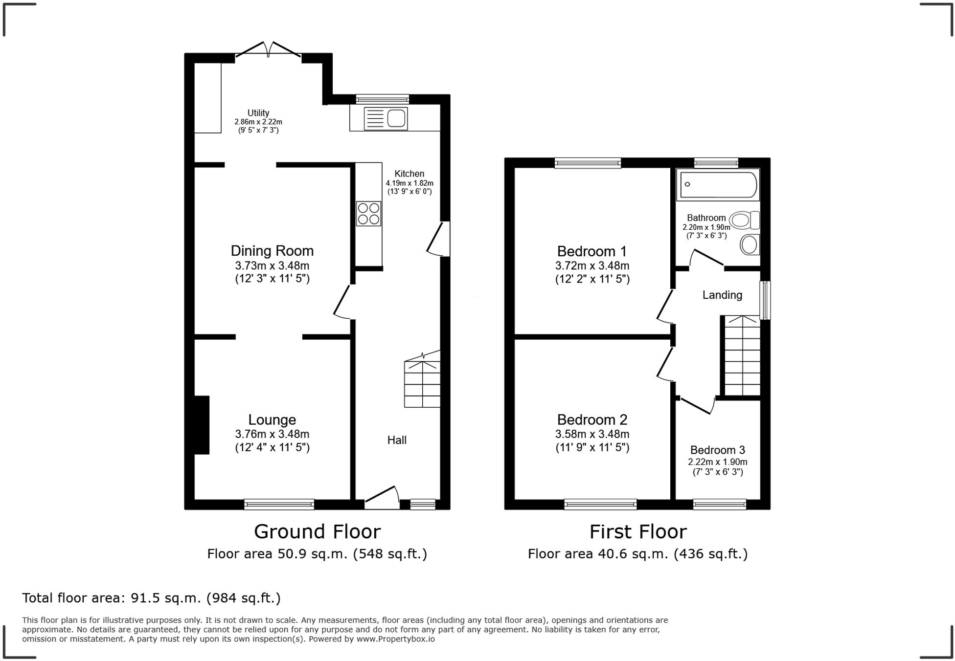 Bryn Marl Road, Mochdre, LL28 floorplan