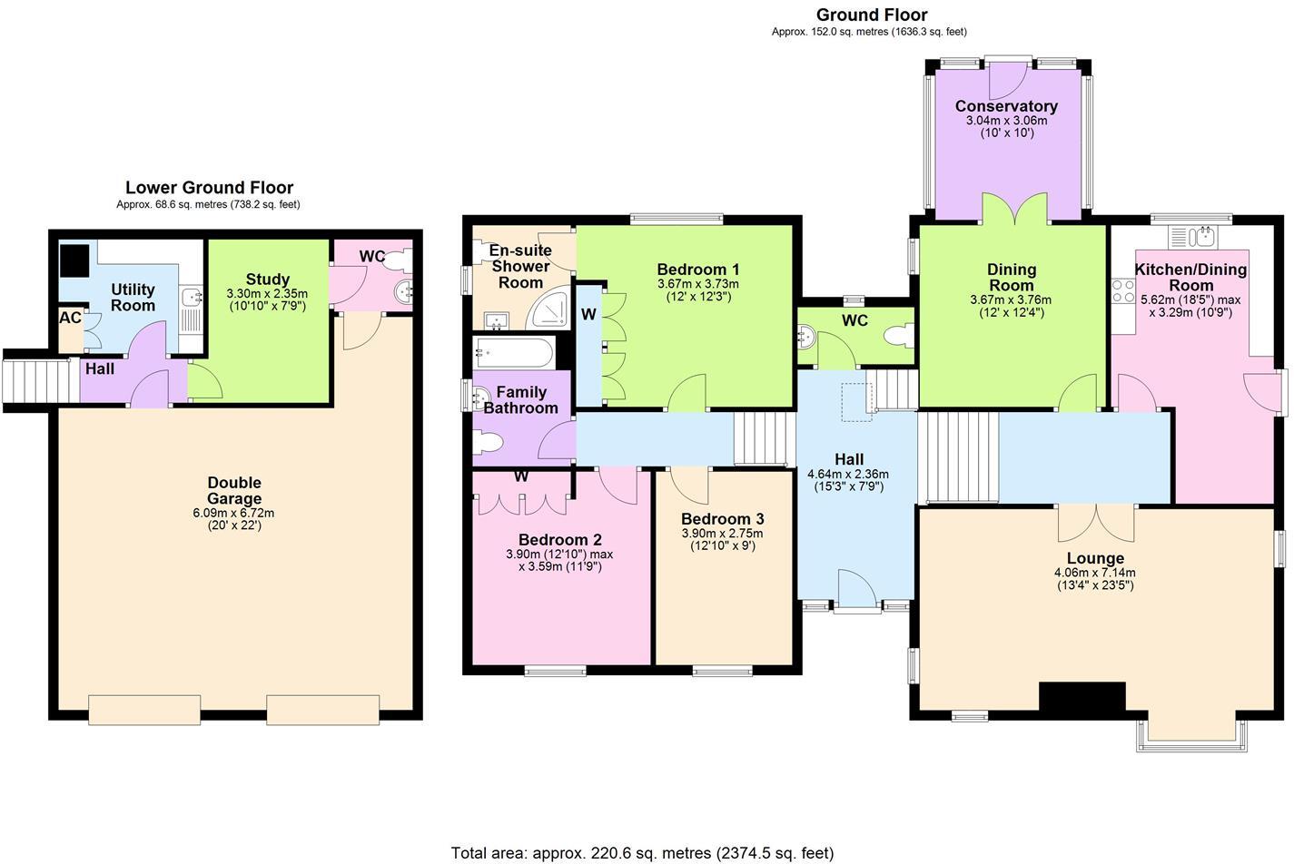 Tamarisk, Kingsley Drive, Middleham floorplan