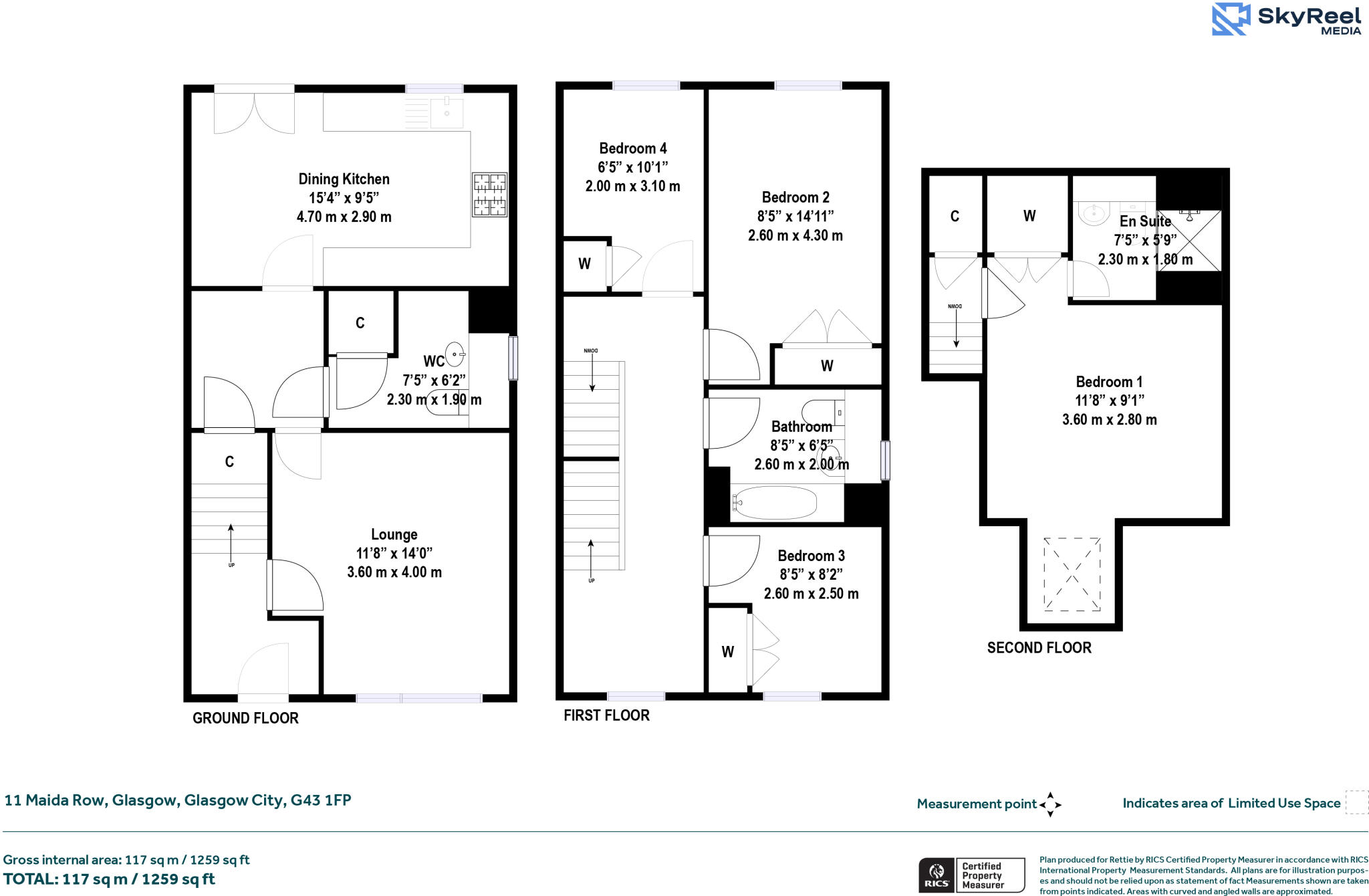 Maida Row, Glasgow floorplan