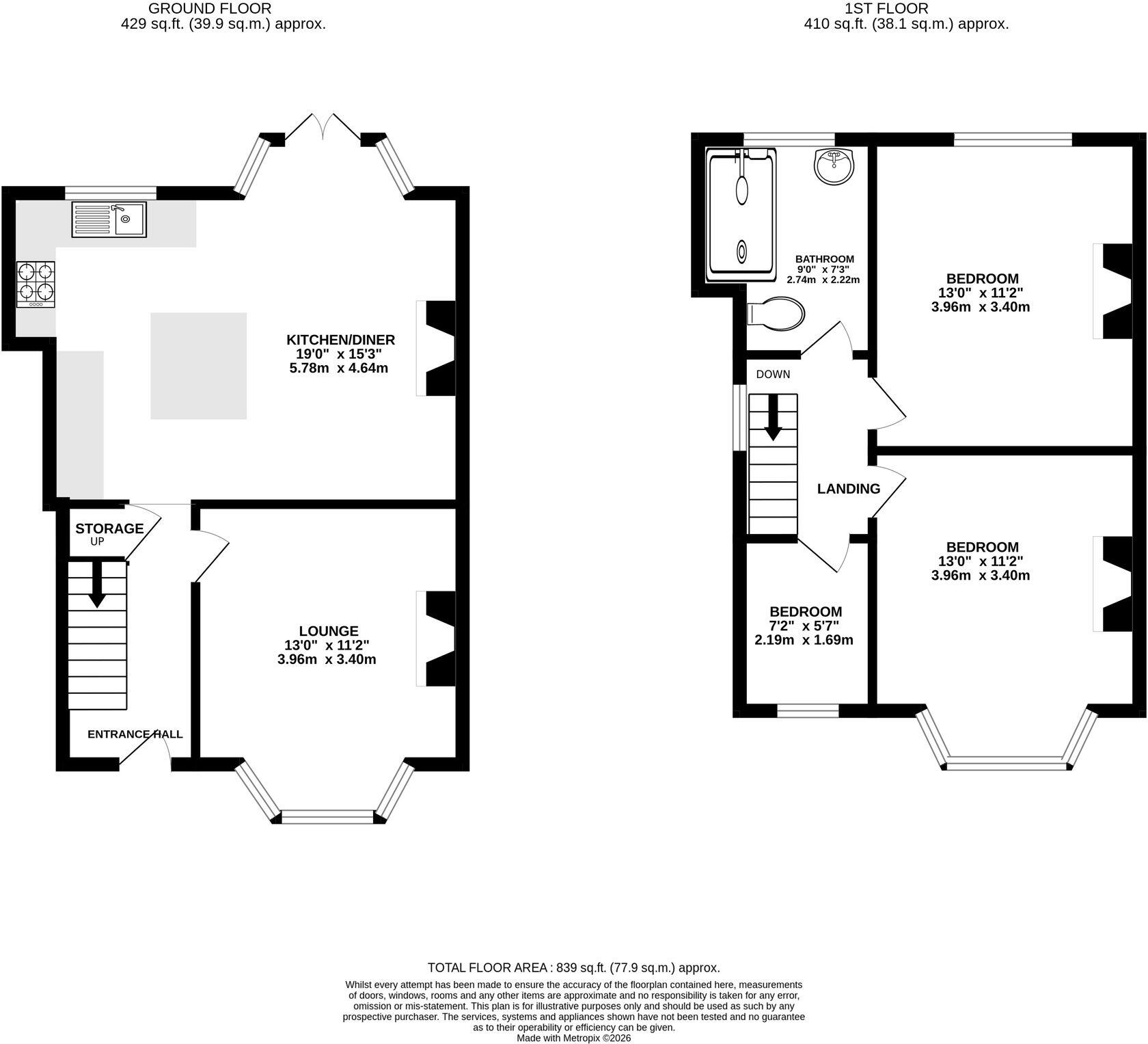 Beaufort Road, Stockport, SK2 floorplan