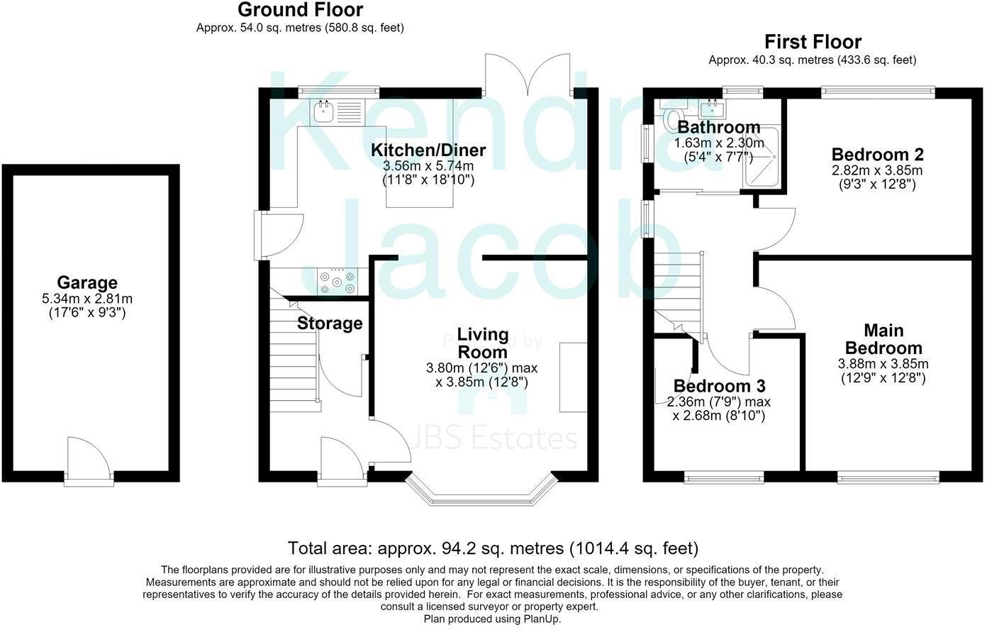 Kipling Close, Worksop floorplan