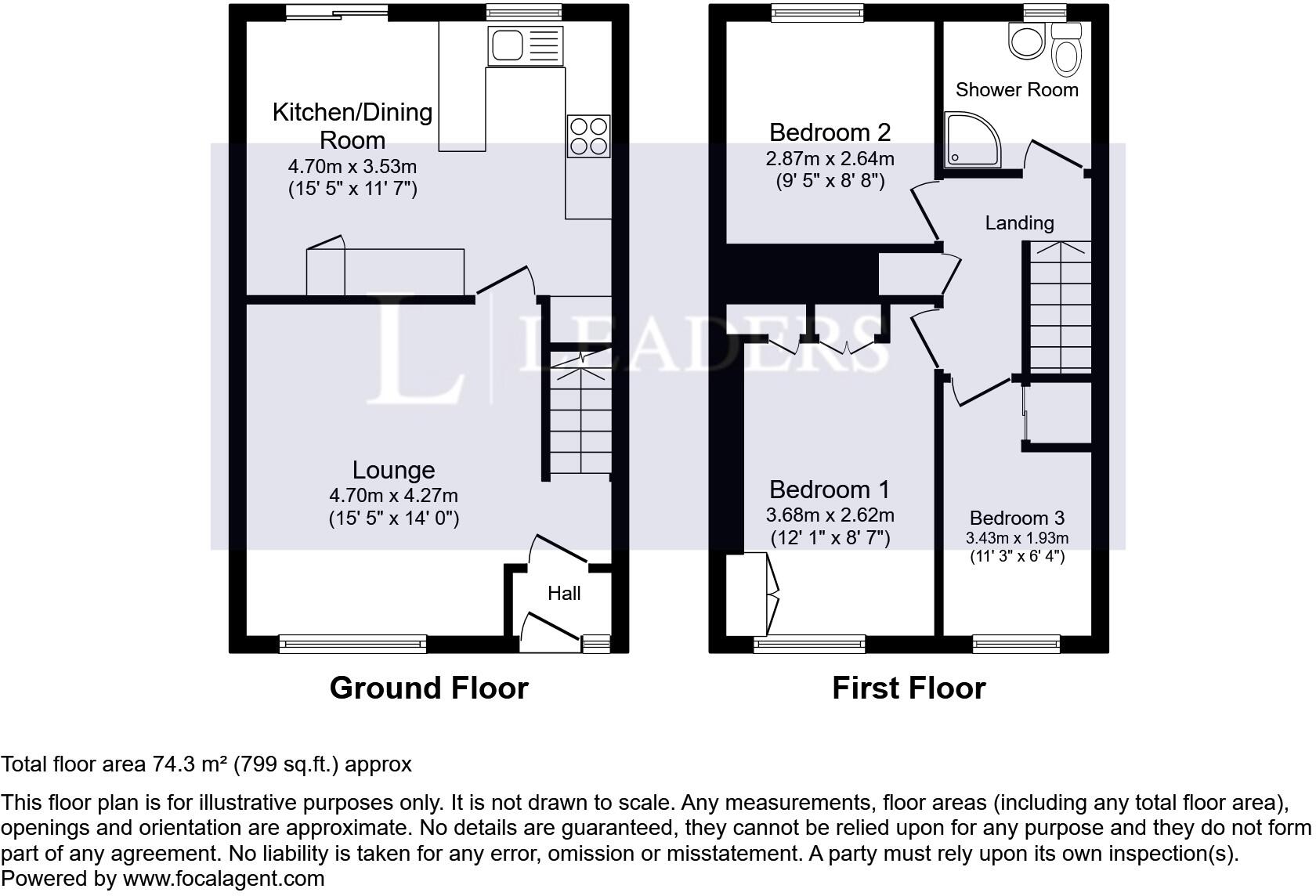 Freemantle Walk, Nottingham, NG5 floorplan