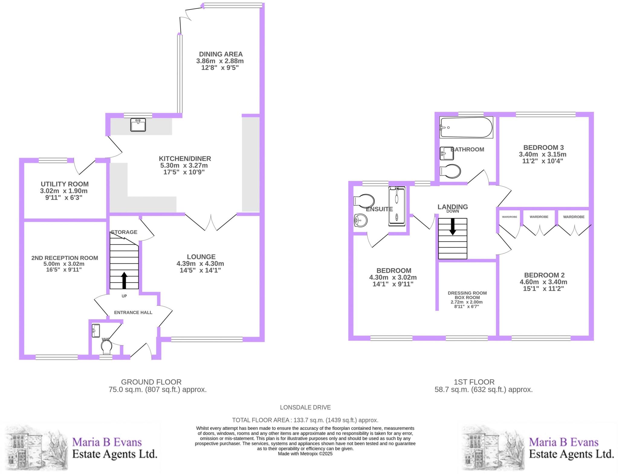 1 Lonsdale Drive, Croston PR26 9SA floorplan