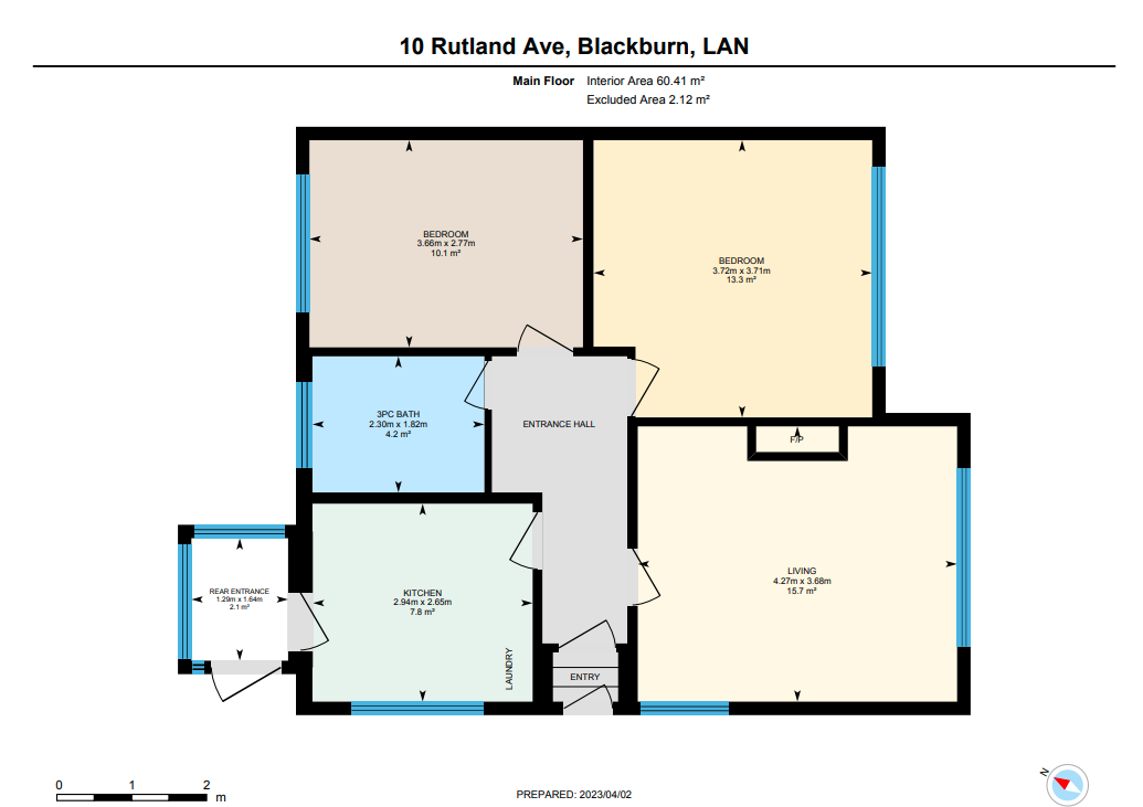 Rutland Avenue, Blackburn, Lancashire, BB1 floorplan