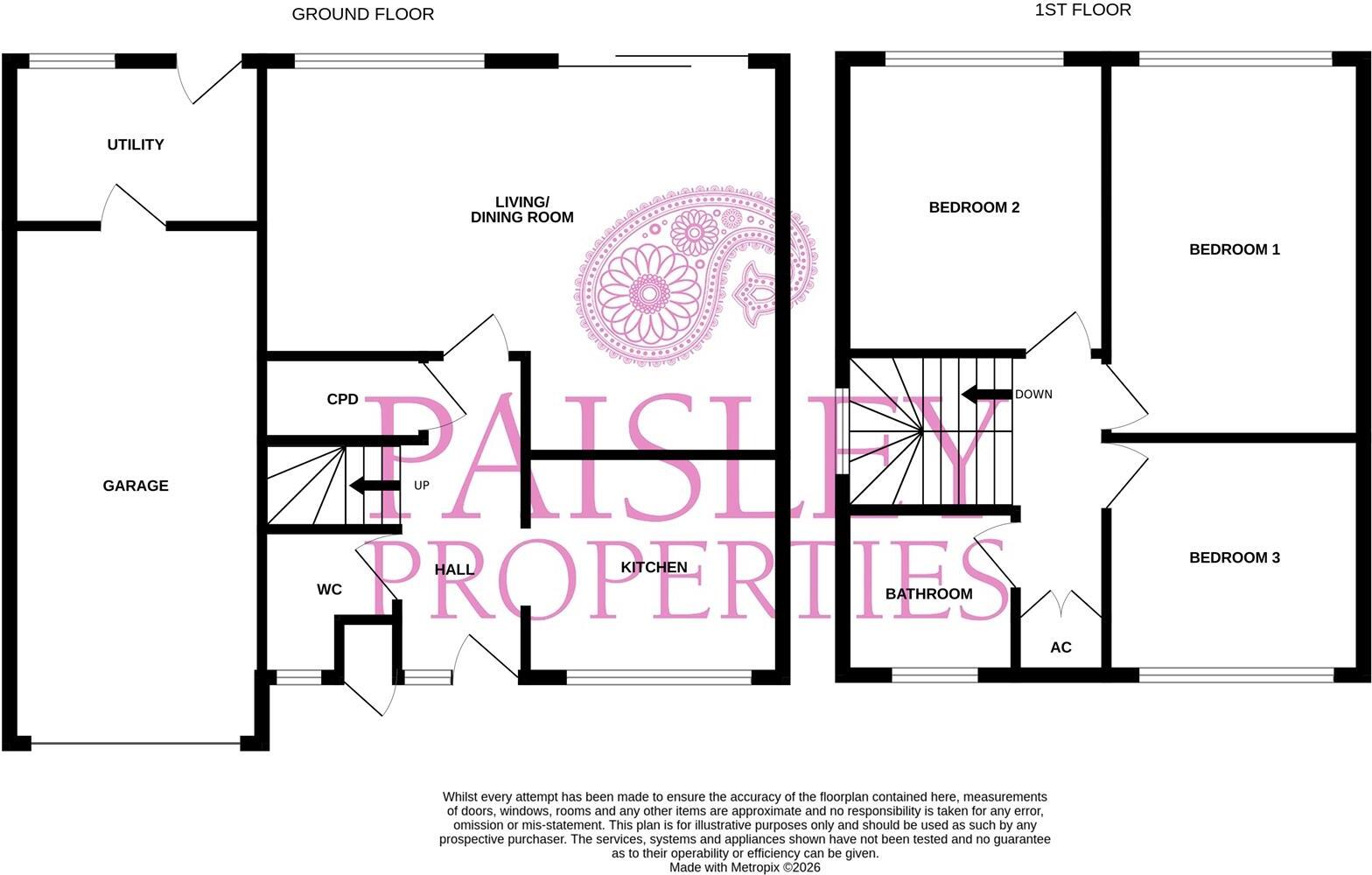 Butternab Road, Beaumont Park, Huddersfield, HD4 7AZ floorplan