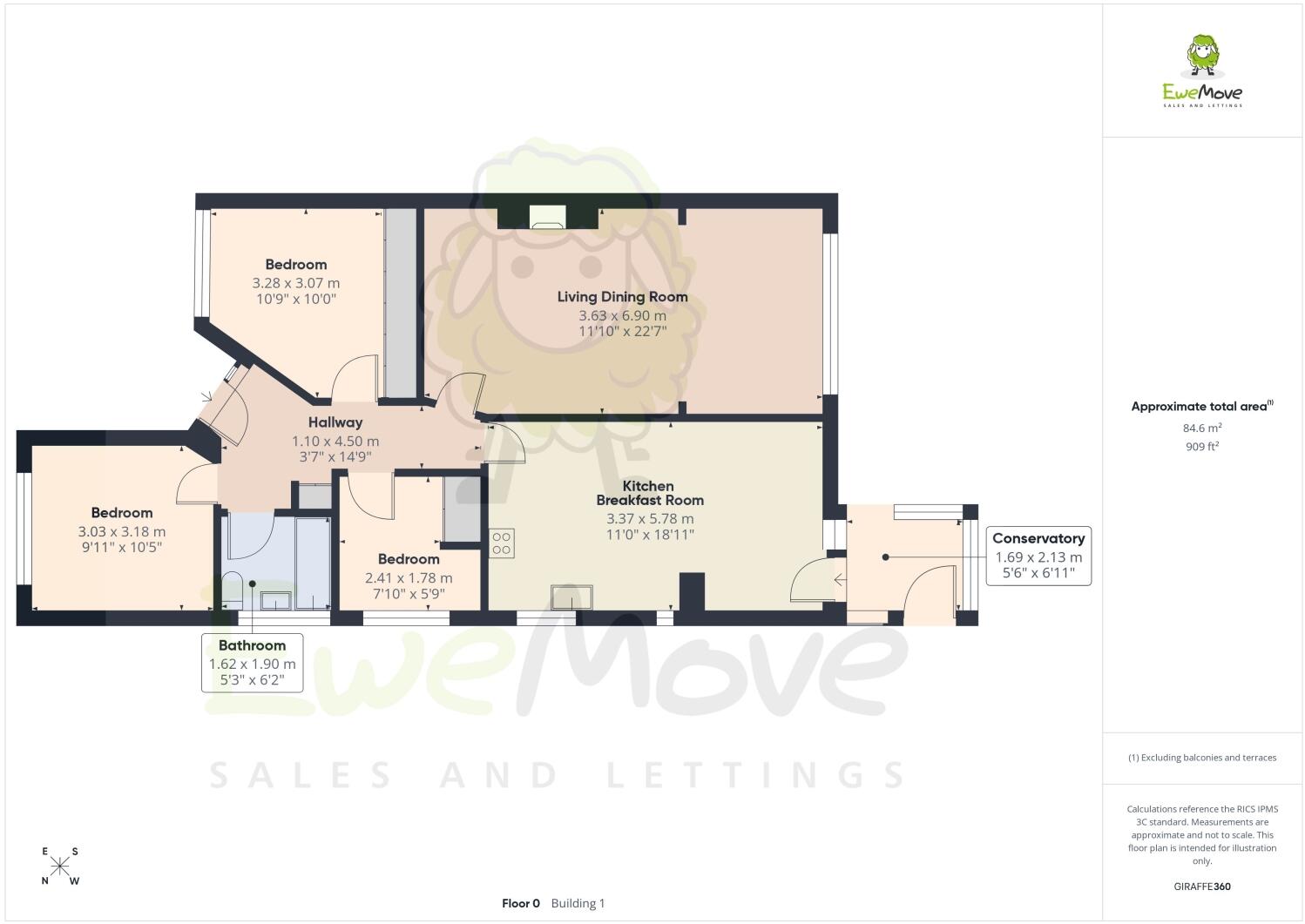 Romsey Close, Strood, Rochester, ME2 3TJ floorplan