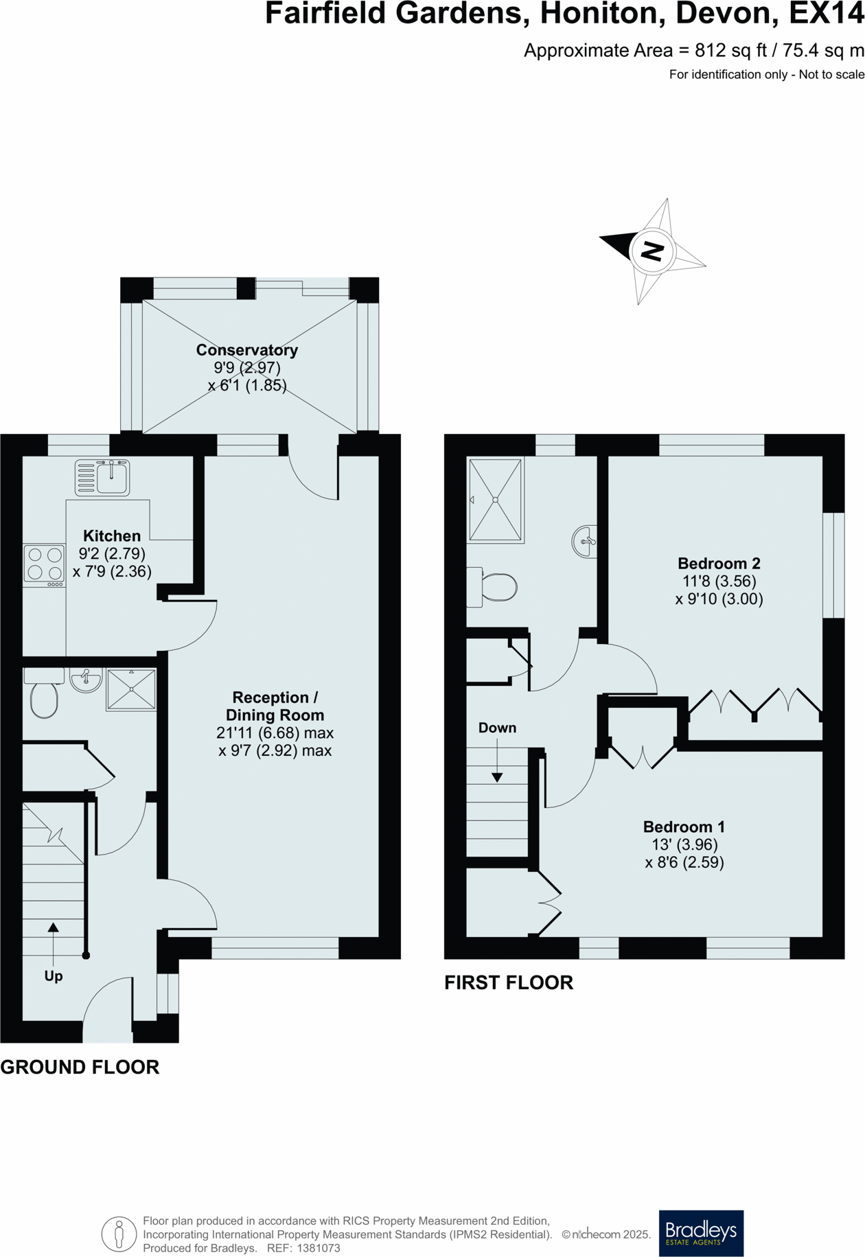 Fairfield Gardens, Honiton, Devon floorplan