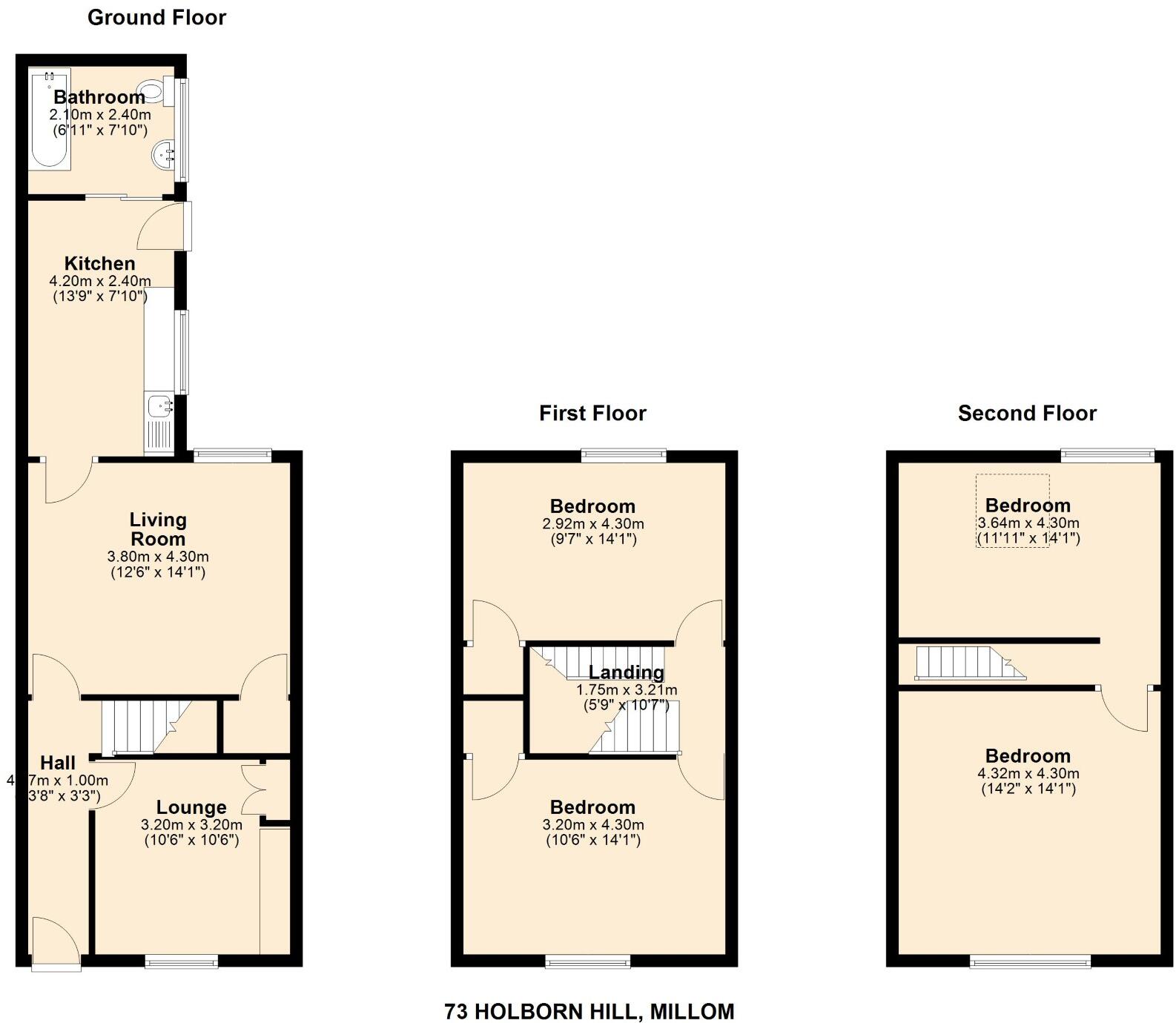 Holborn Hill, MILLOM floorplan