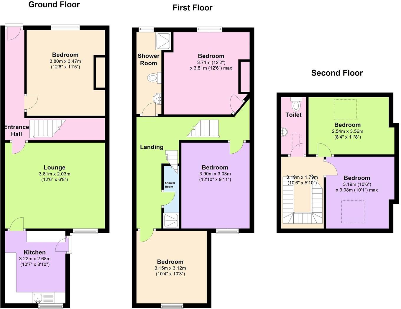 261 Crookesmoor Road, Sheffield floorplan