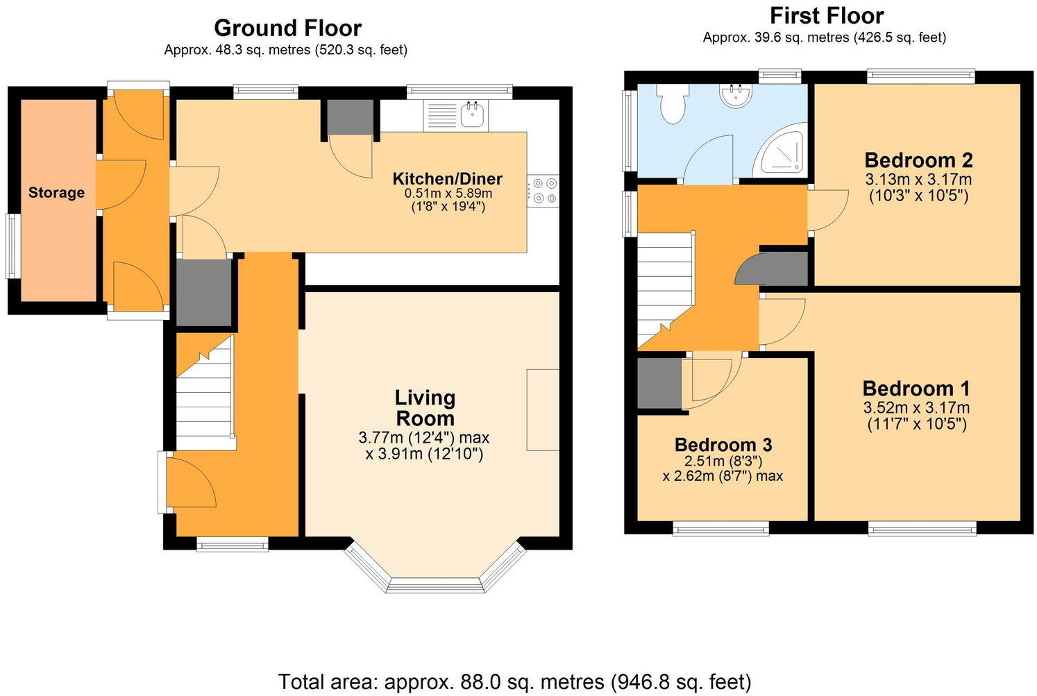 Graigwen, Morganstown floorplan