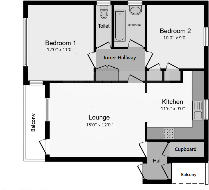 Midhurst Road, Eastbourne, East Sussex, BN22 floorplan