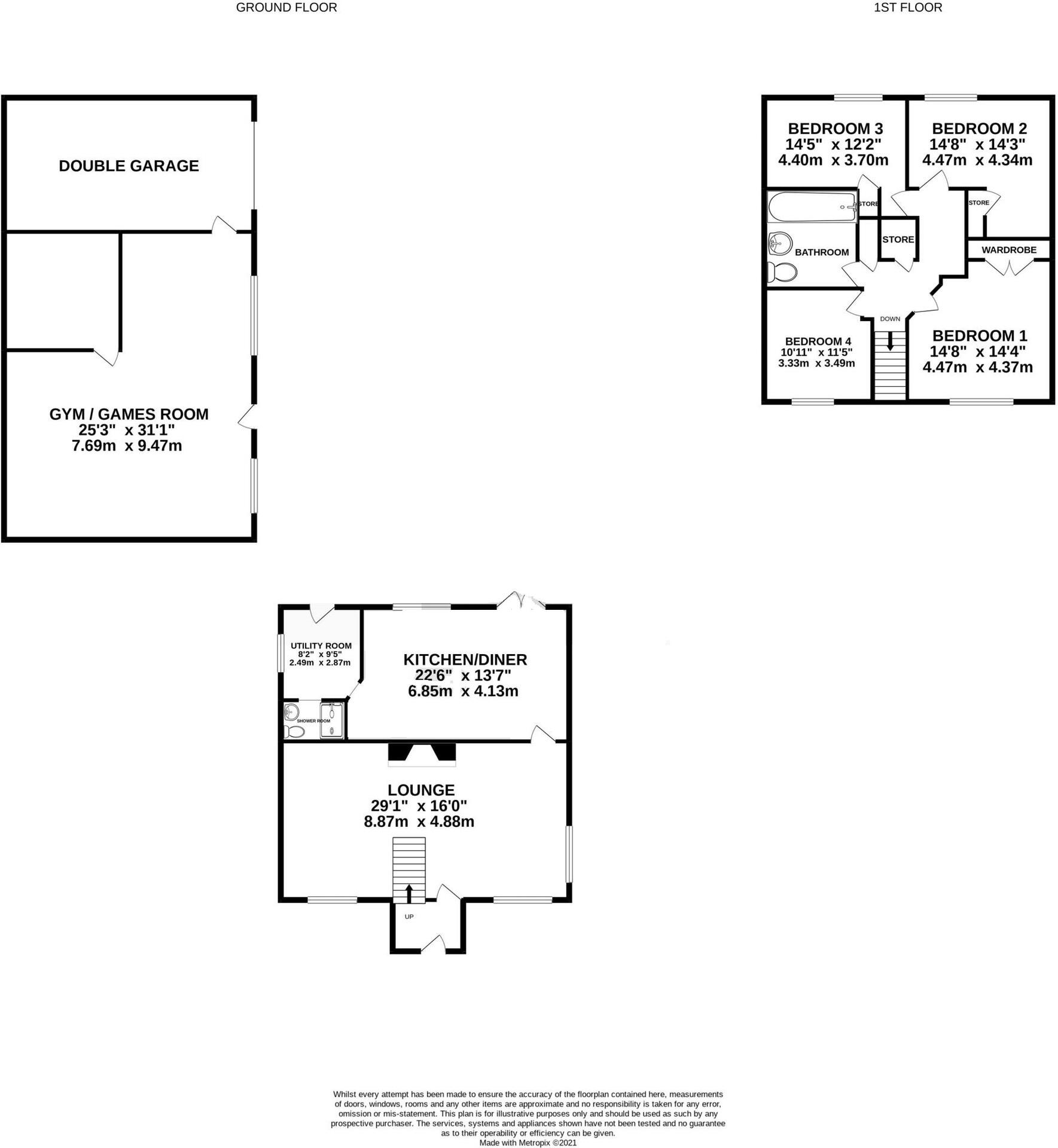 Tree Tops, 3 Ely Road, Queen Adelaide, Ely, Cambridgeshire floorplan