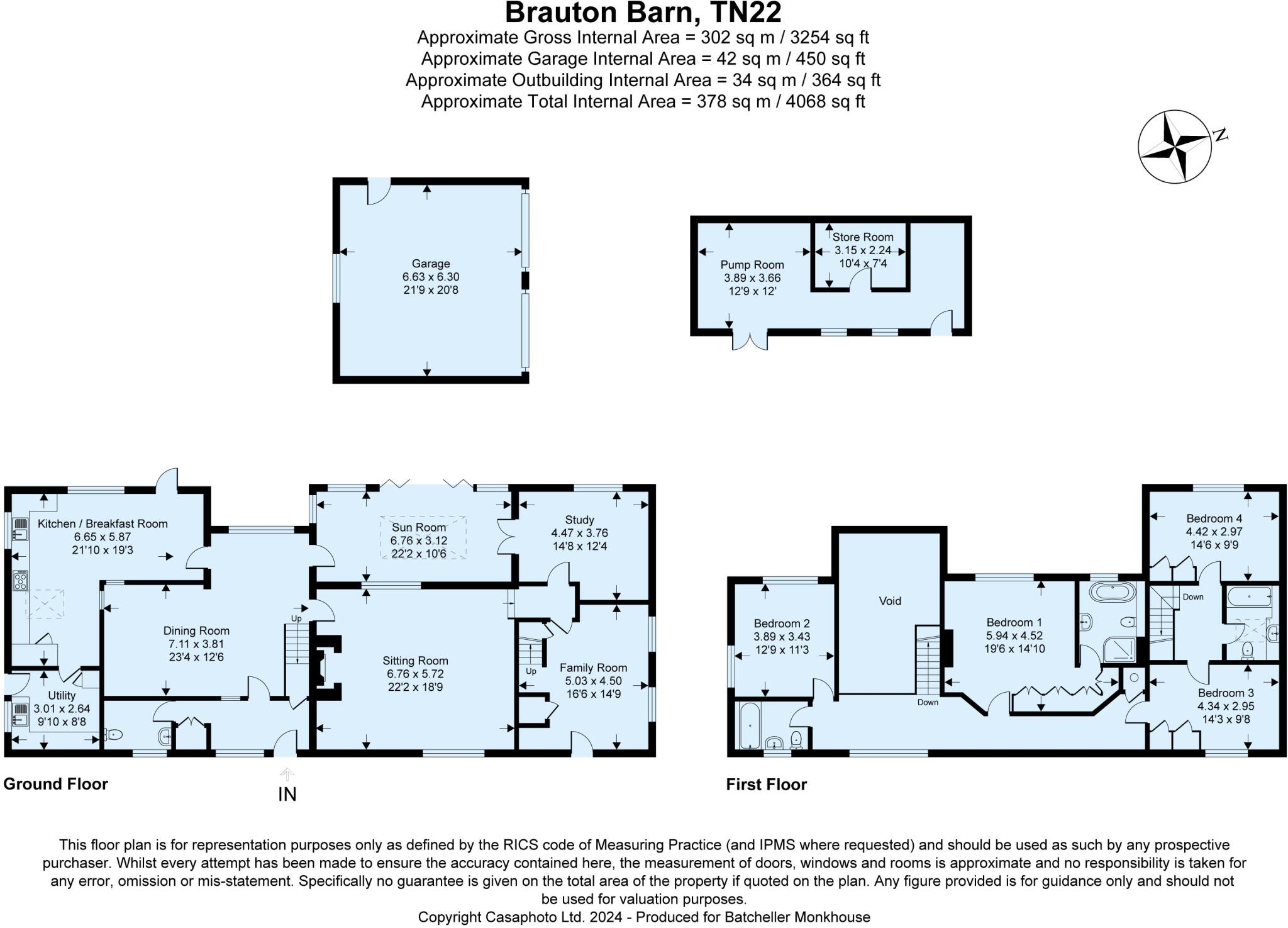 Braunton Barn, Isfield floorplan