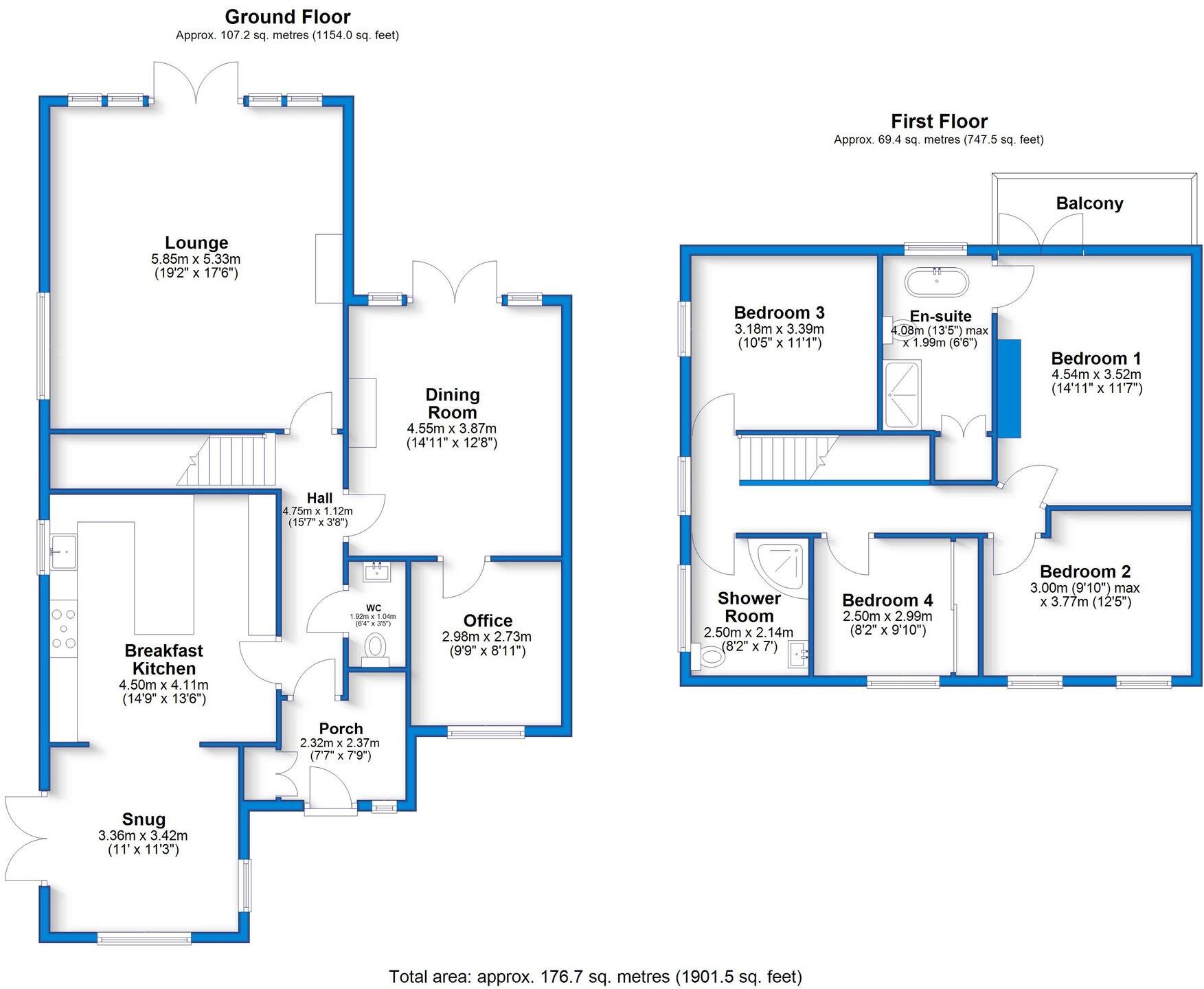 Dovecliff Road, Stretton, DE13 floorplan