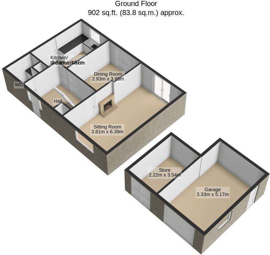 Newham Close, Rothwell floorplan