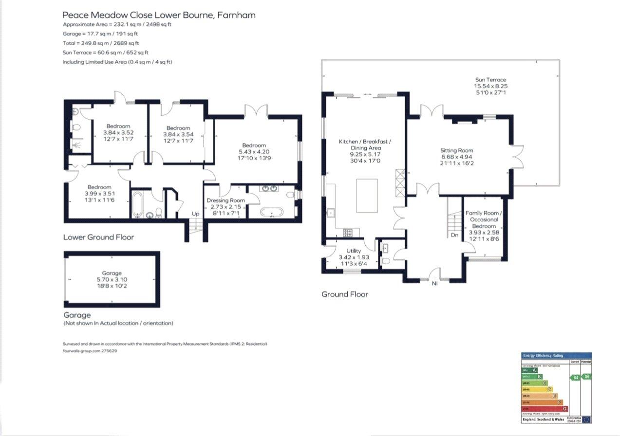 Peace Meadow Close, Lower Bourne, Farnham, Surrey, GU10 floorplan