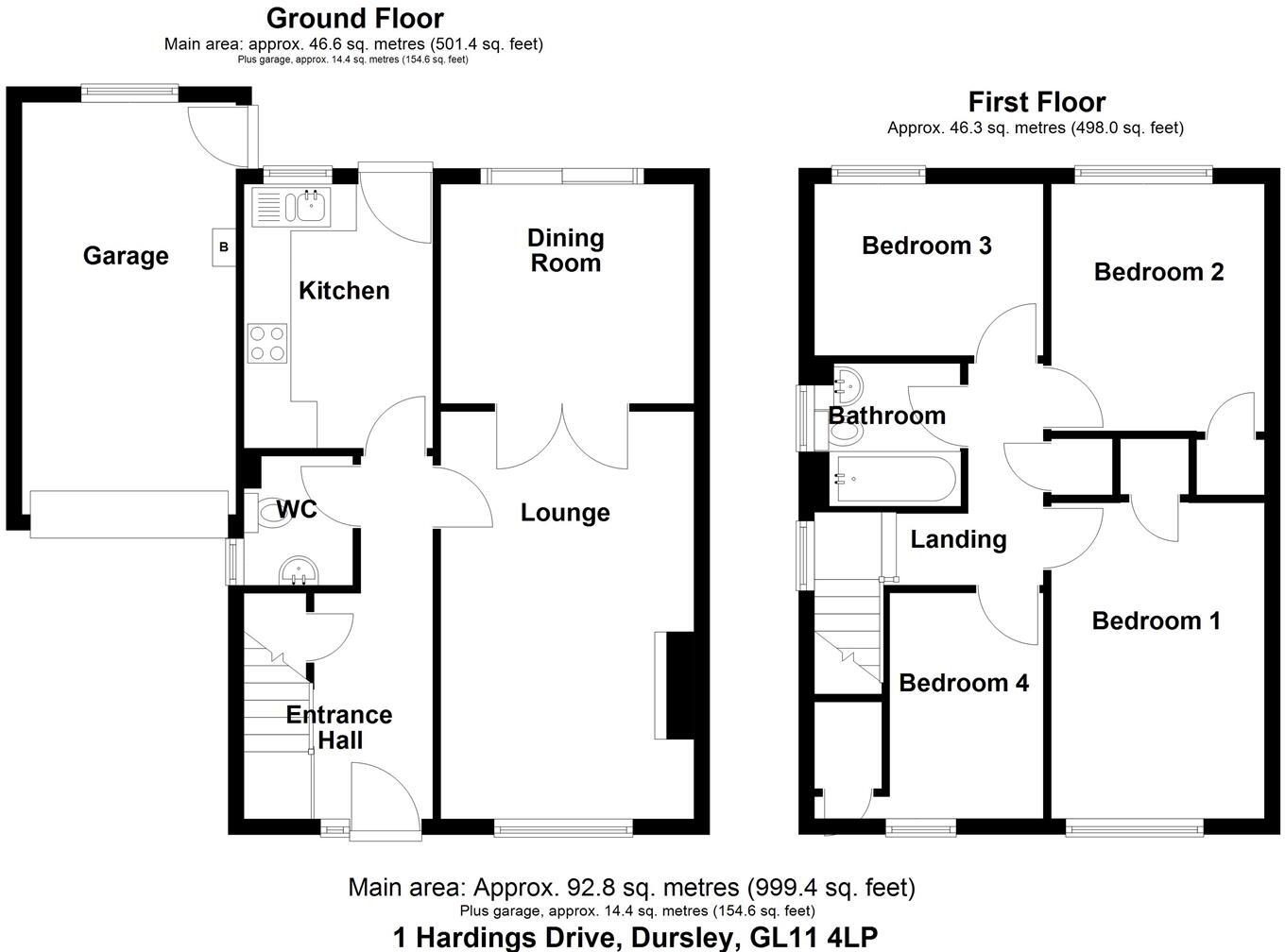Hardings Drive, Dursley floorplan