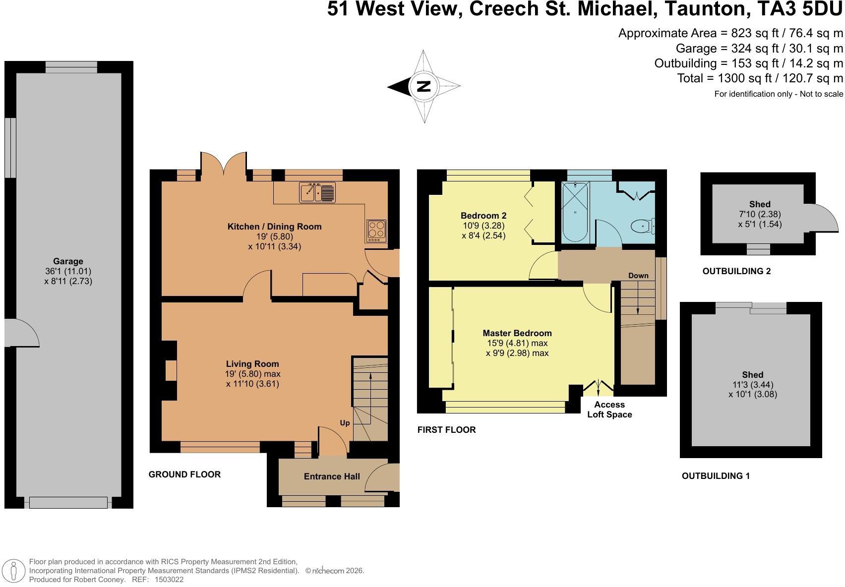 Creech St. Michael, Taunton floorplan