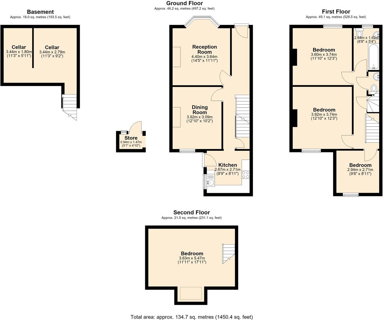 891 Ecclesall Road, Banner Cross, S11 8TL floorplan