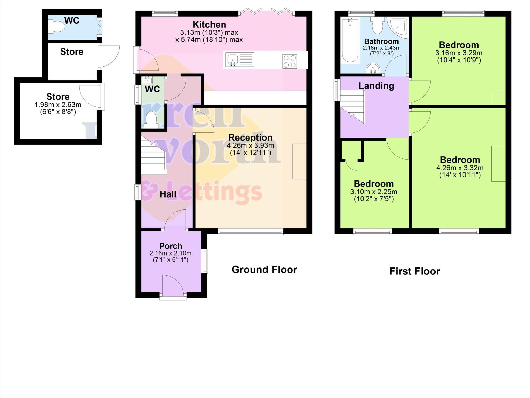 Sherburn Road, Penwortham, Preston floorplan