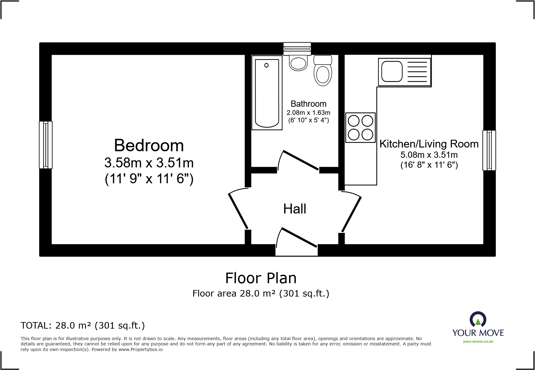 55, Darnley Street, Gravesend, Kent, DA11 floorplan