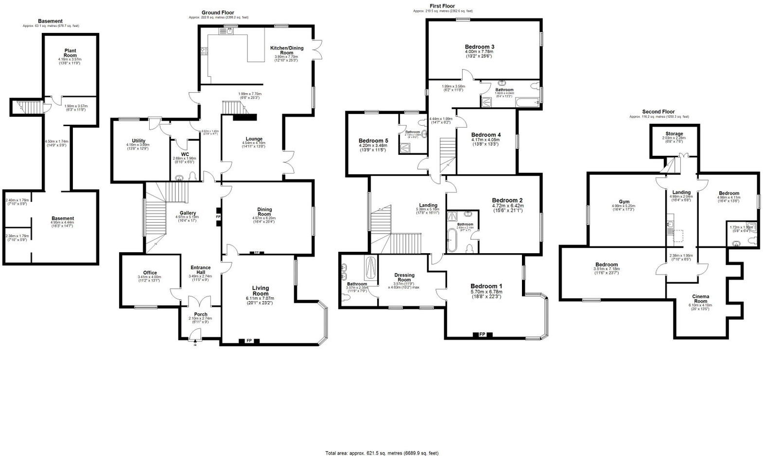 Oaklands House, Oldham Road, Grasscroft, Saddleworth floorplan