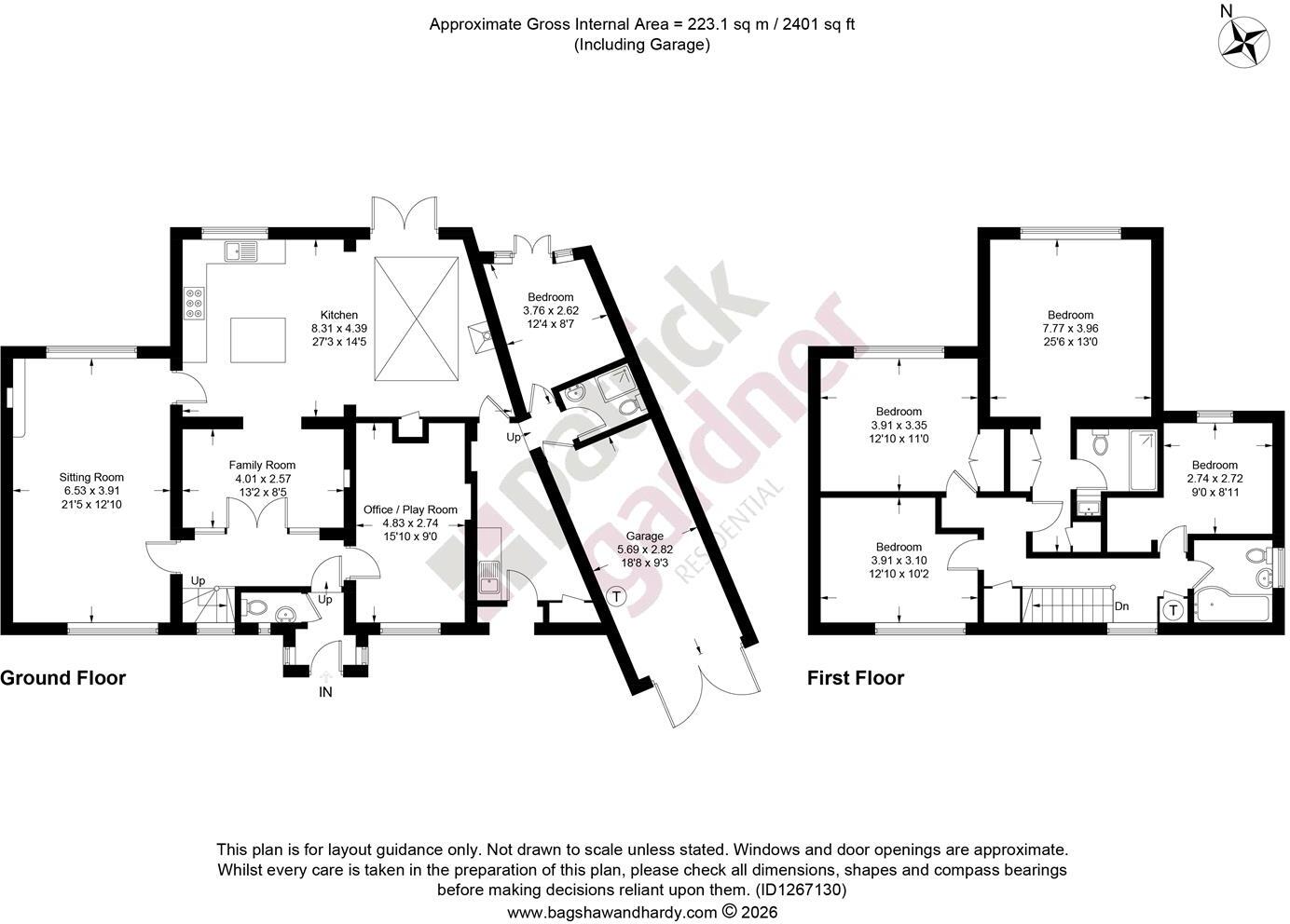 Taleworth Road, Ashtead, KT21 floorplan