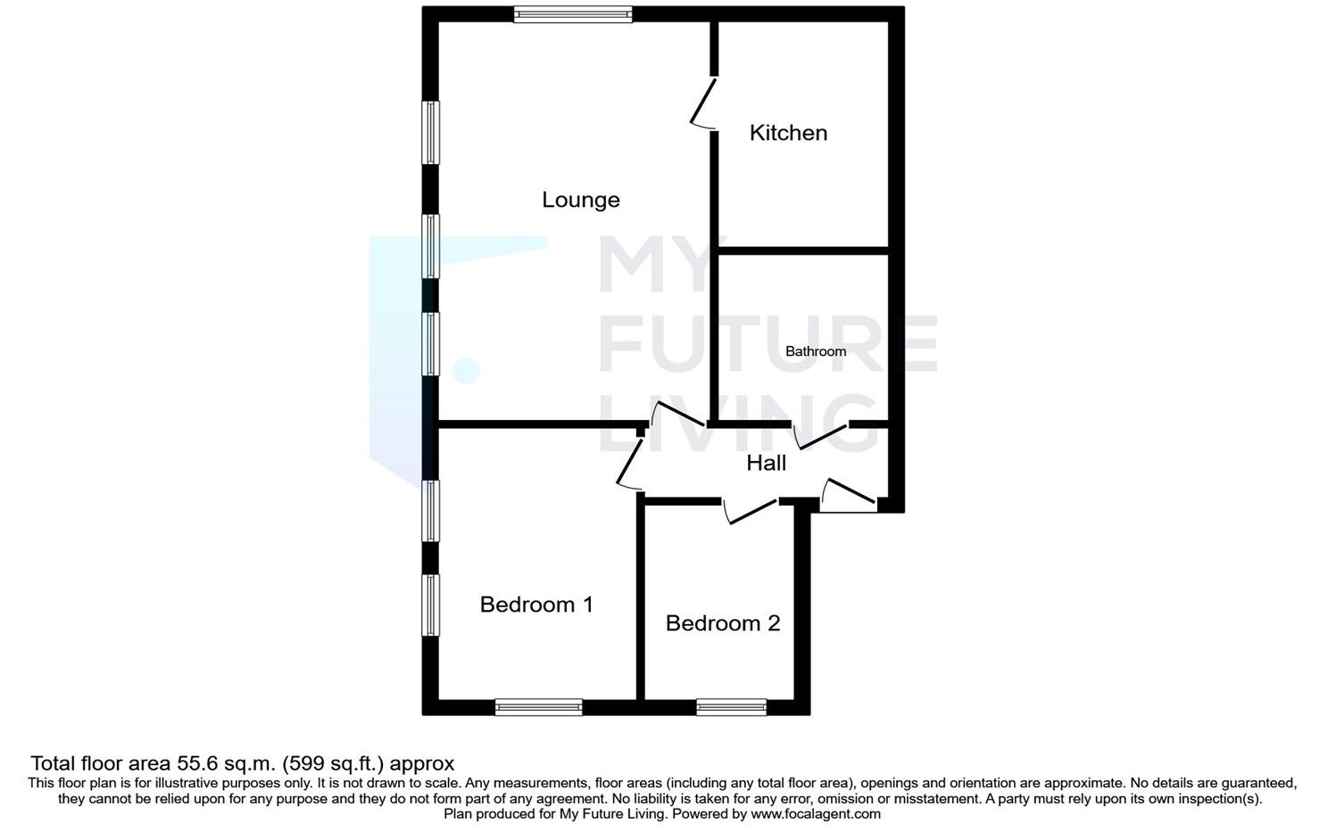 Valley View, Sector Lane, Axminster, EX13 floorplan