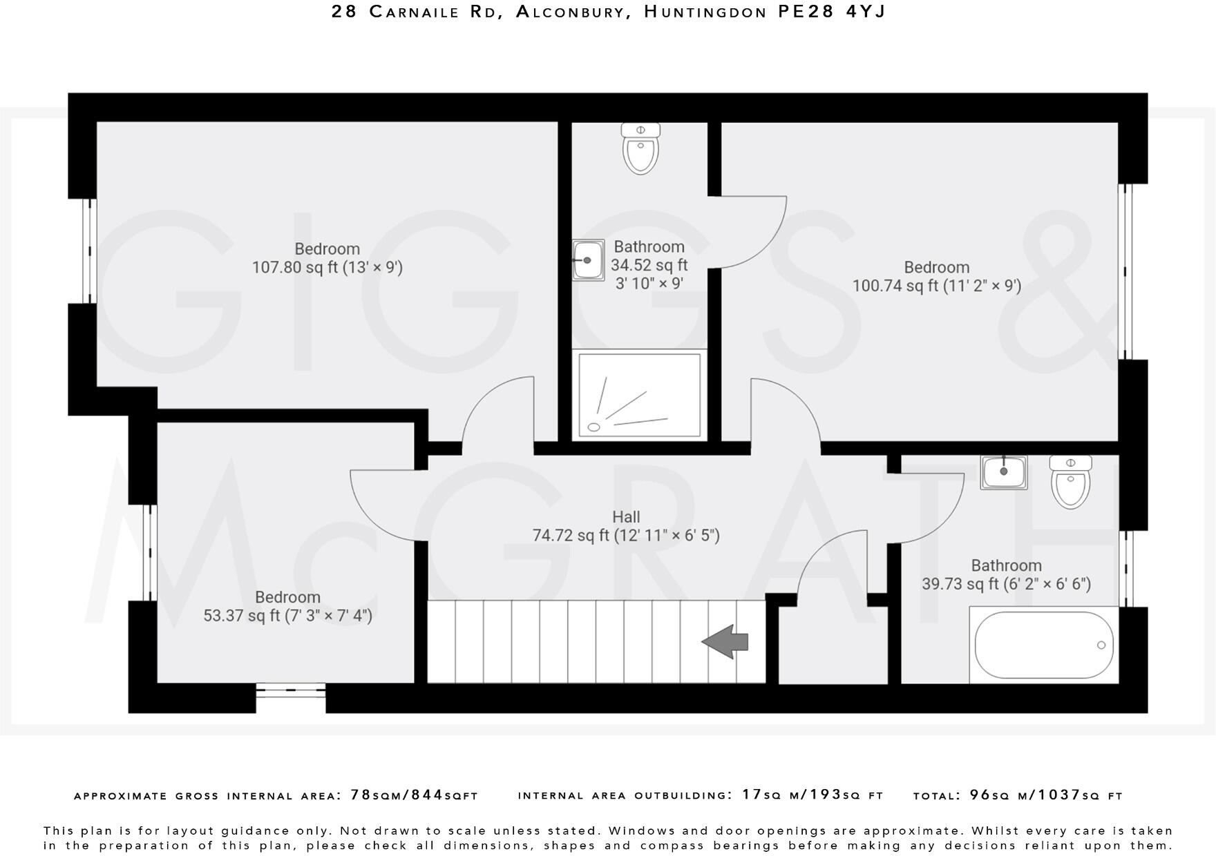 Carnaile Road, Alconbury Weald, Huntingdon, Cambridgeshire, PE28 4XP floorplan