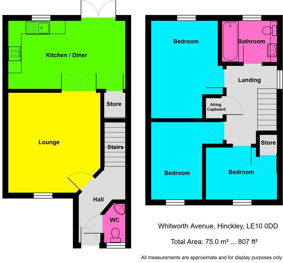 Whitworth Avenue, Hinckley floorplan