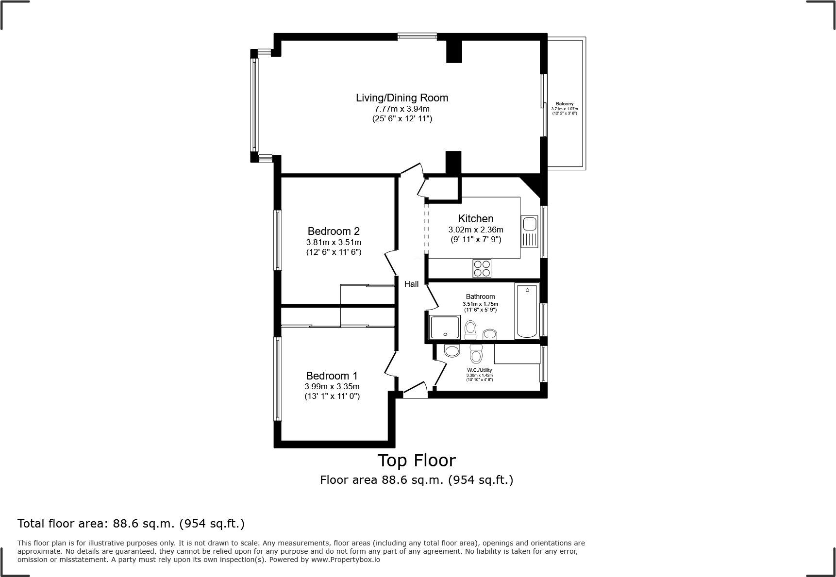 Queens Road, Cheltenham, Gloucestershire floorplan