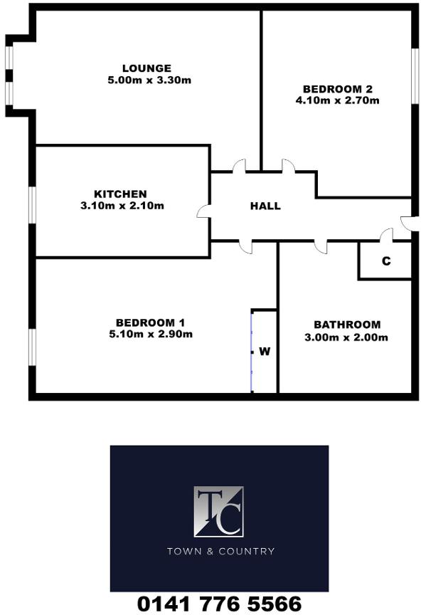 41, Castlefield Court, Millerston, G33 6NN floorplan