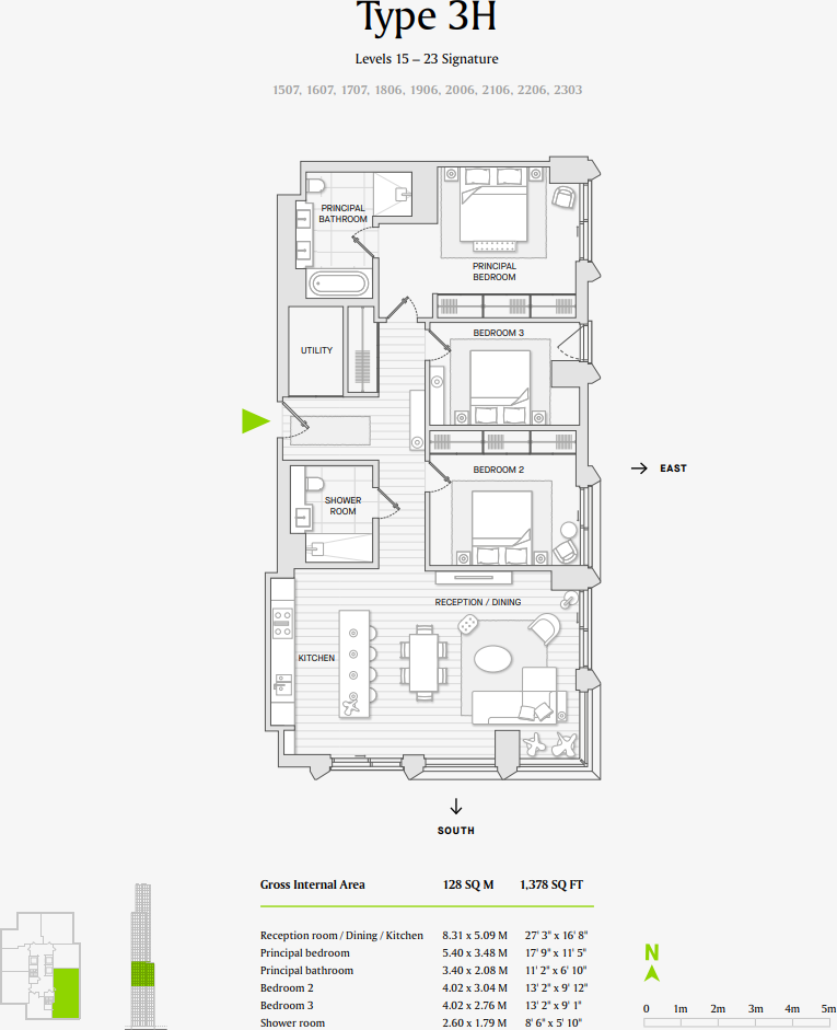 Opus at Bankside Yards, Southbank, SE1 floorplan