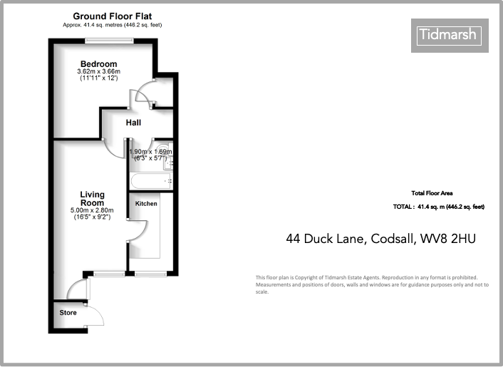 44 Duck Lane, Codsall WV8 1HU floorplan