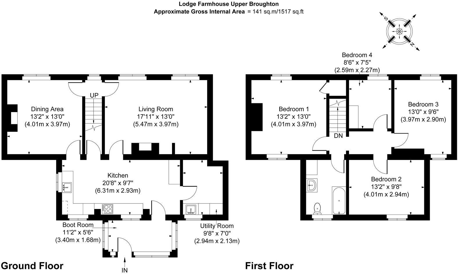 Lodge Farm, The Fosse Way, Upper Broughton, Melton Mowbray LE14 3QD floorplan