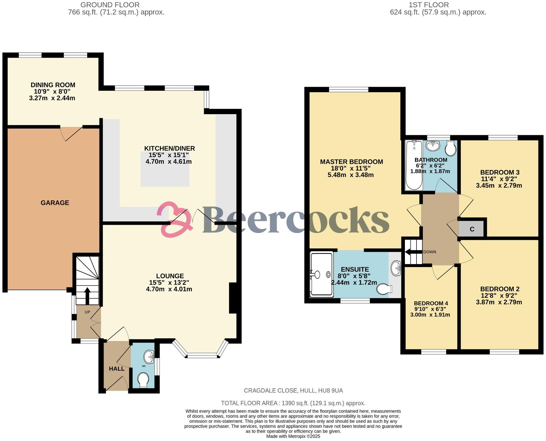 Cragdale Close, Hull,  HU8 9UA floorplan