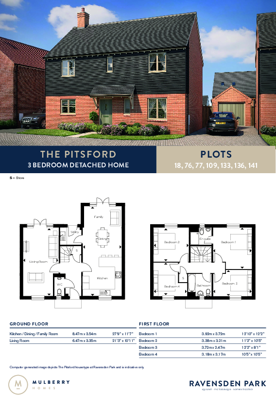 Graze Hill, 
Bedford, 
MK44 2FL floorplan