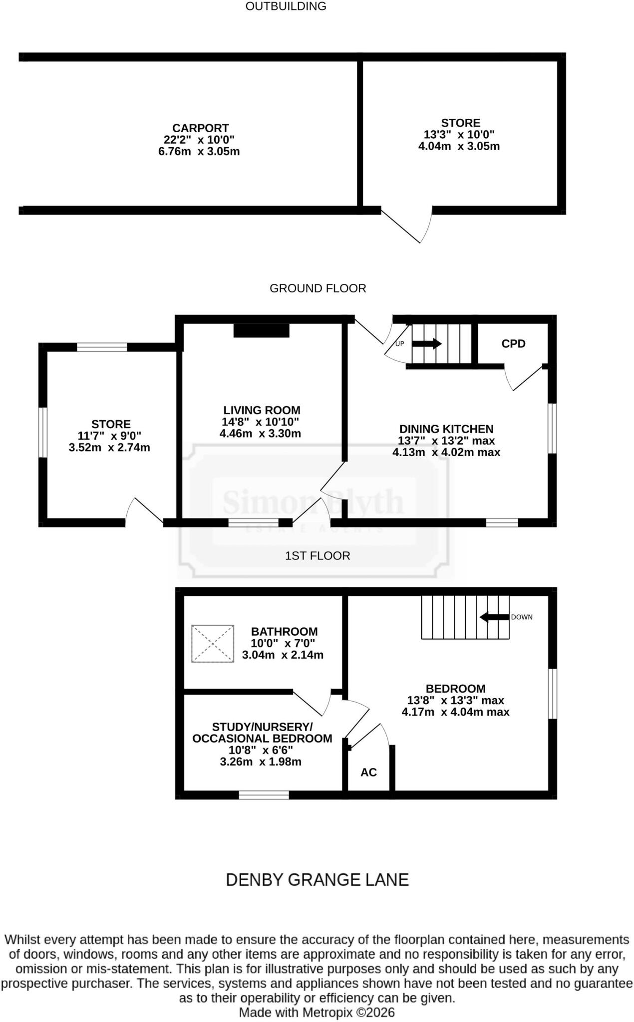 Gamekeepers Cottage, off Denby Grange Lane, Grange Moor, WF4 floorplan