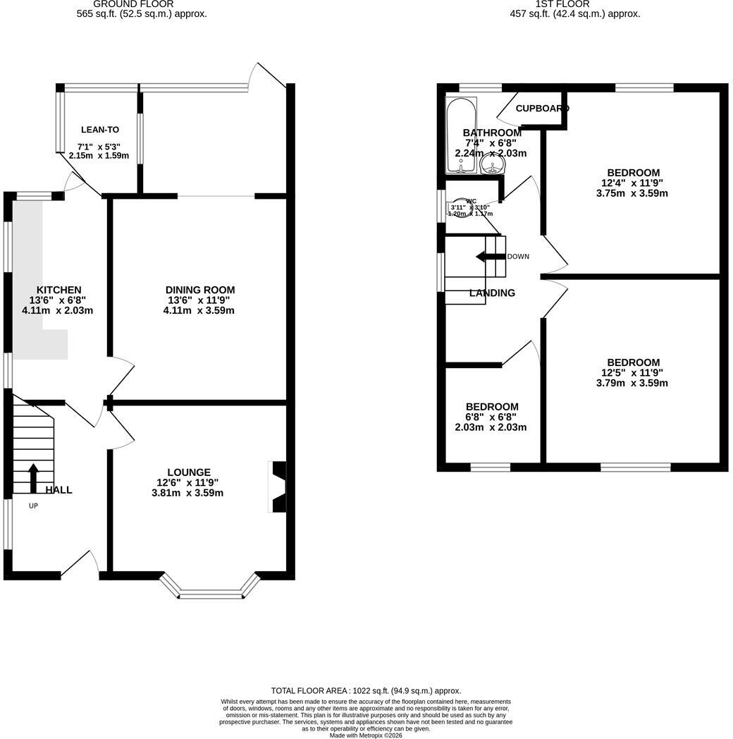 Norwood Avenue, Hasland, Chesterfield floorplan