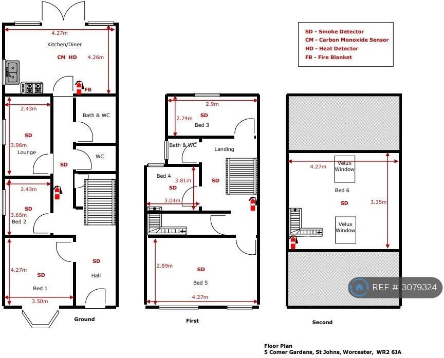 Comer Gardens, Worcester, WR2 floorplan