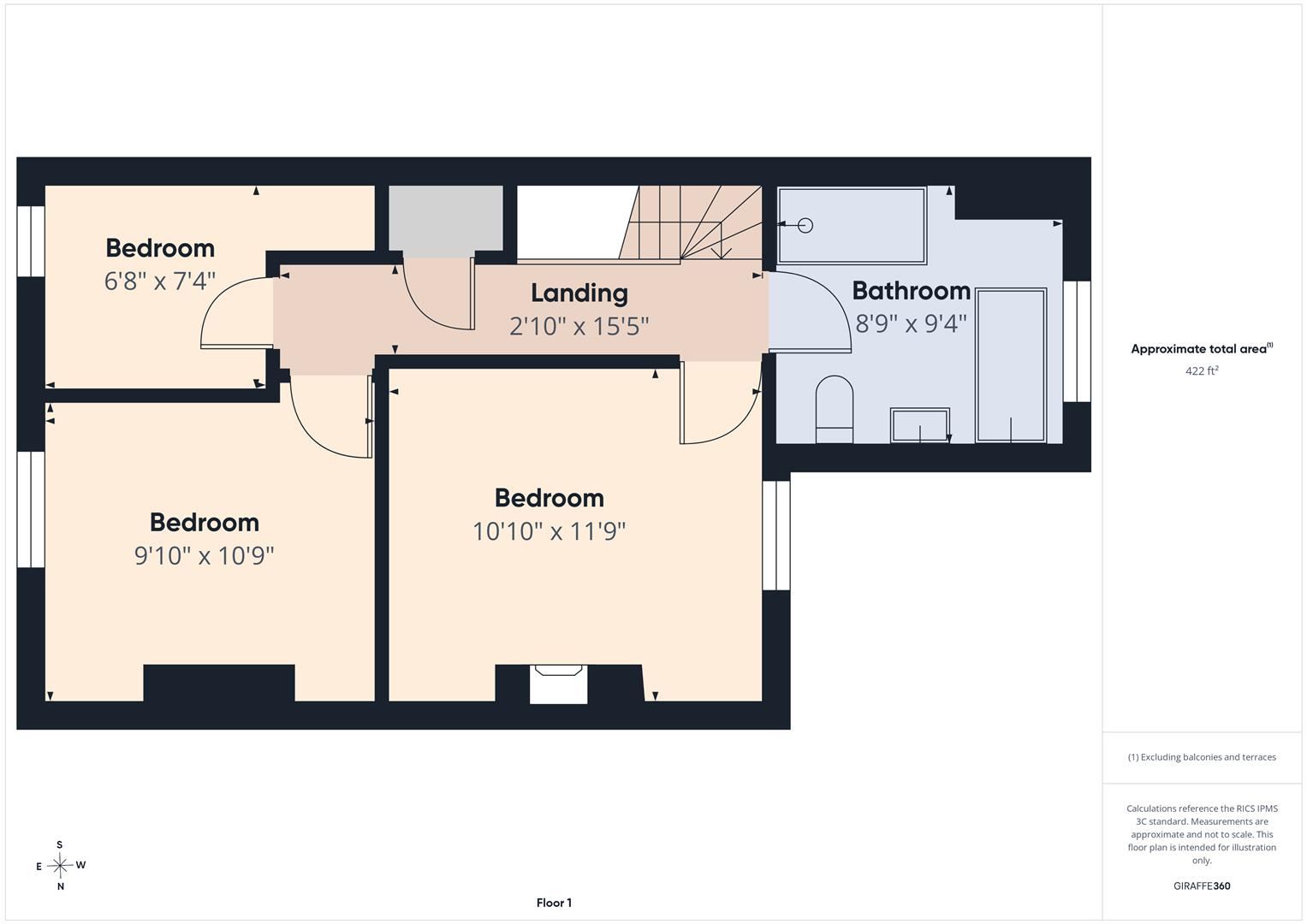 Princess Road, Evesham floorplan