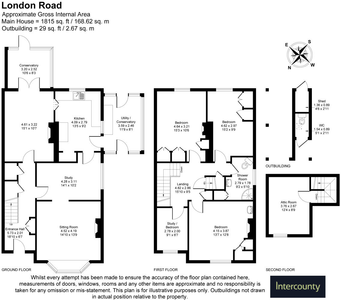 London Road, Sawbridgeworth, Hertfordshire, CM21 floorplan