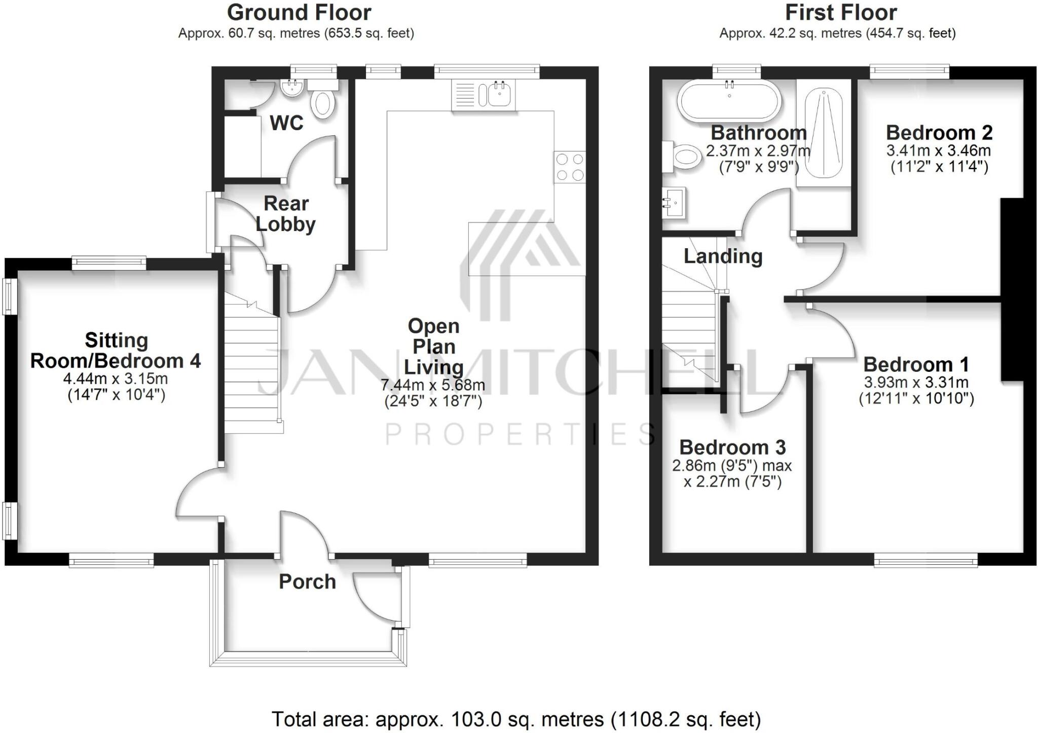 Briar Terrace, Burnopfield, Newcastle upon Tyne floorplan