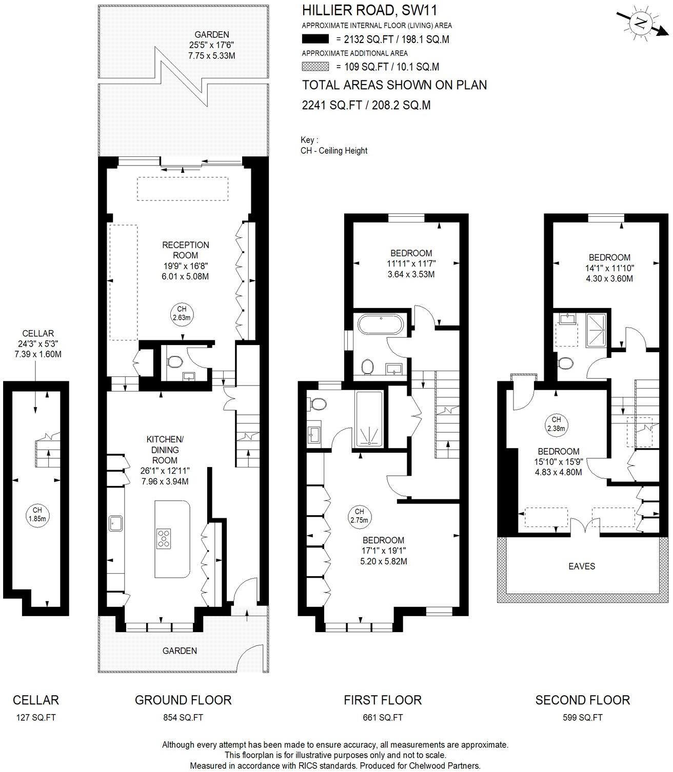 Hillier Road, London, SW11 floorplan