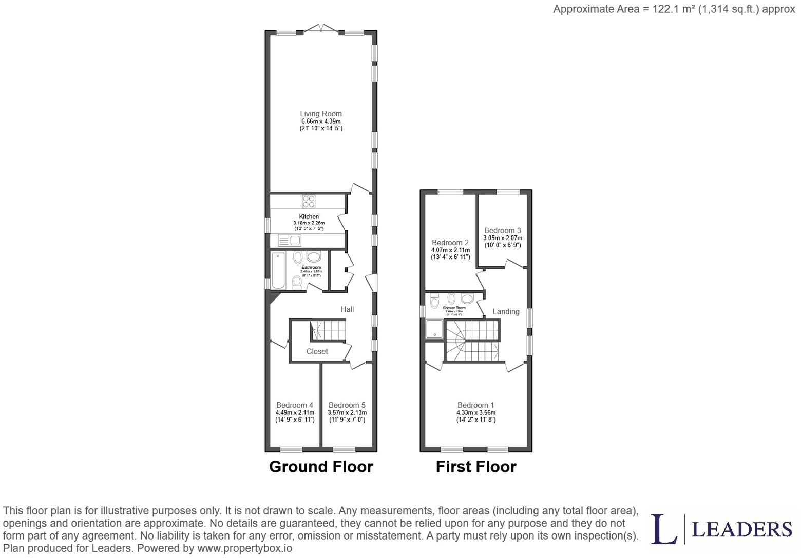 74, Worthington Road, Surbiton, KT6 floorplan