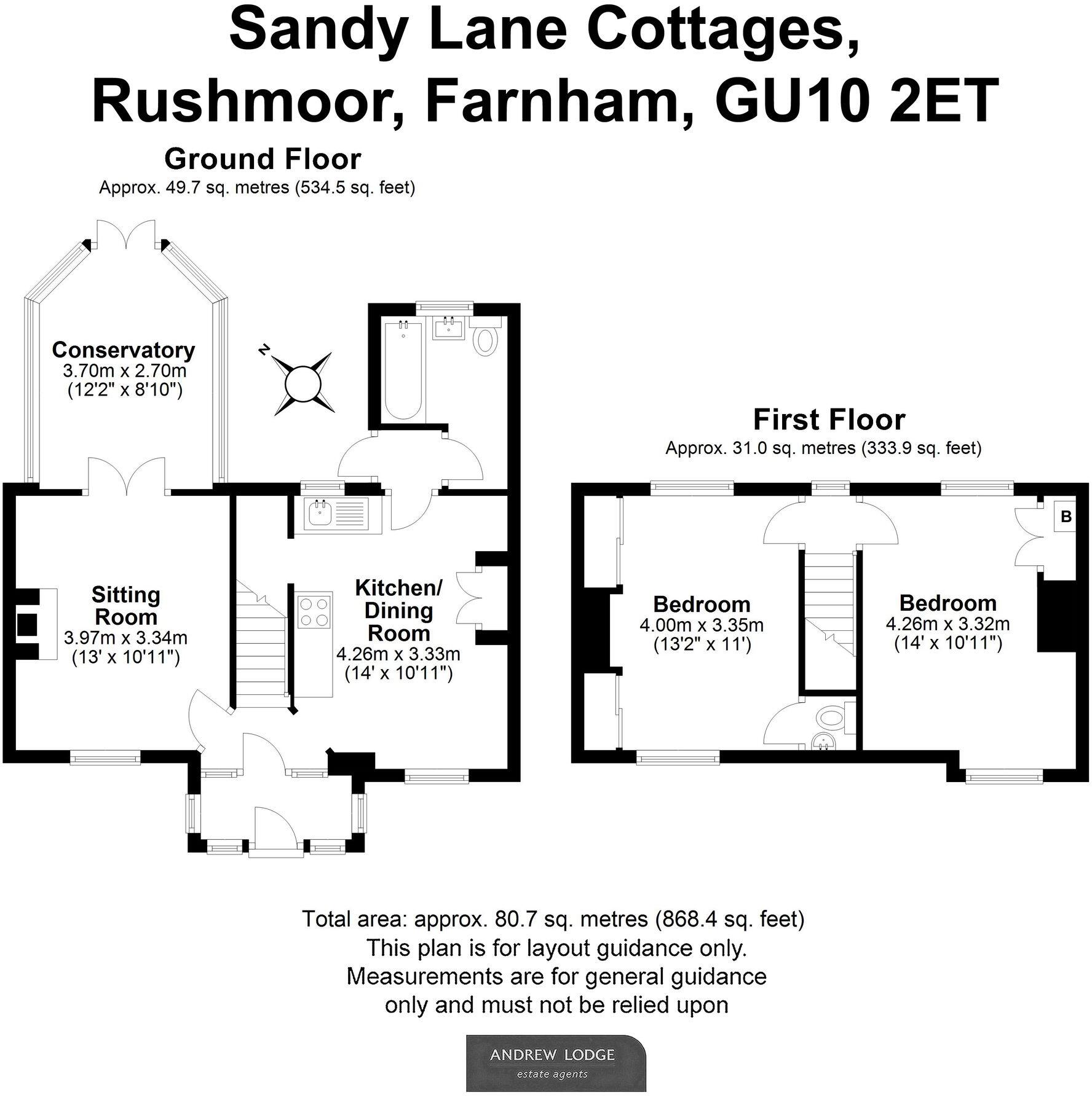 Sandy Lane, Rushmoor, GU10 floorplan