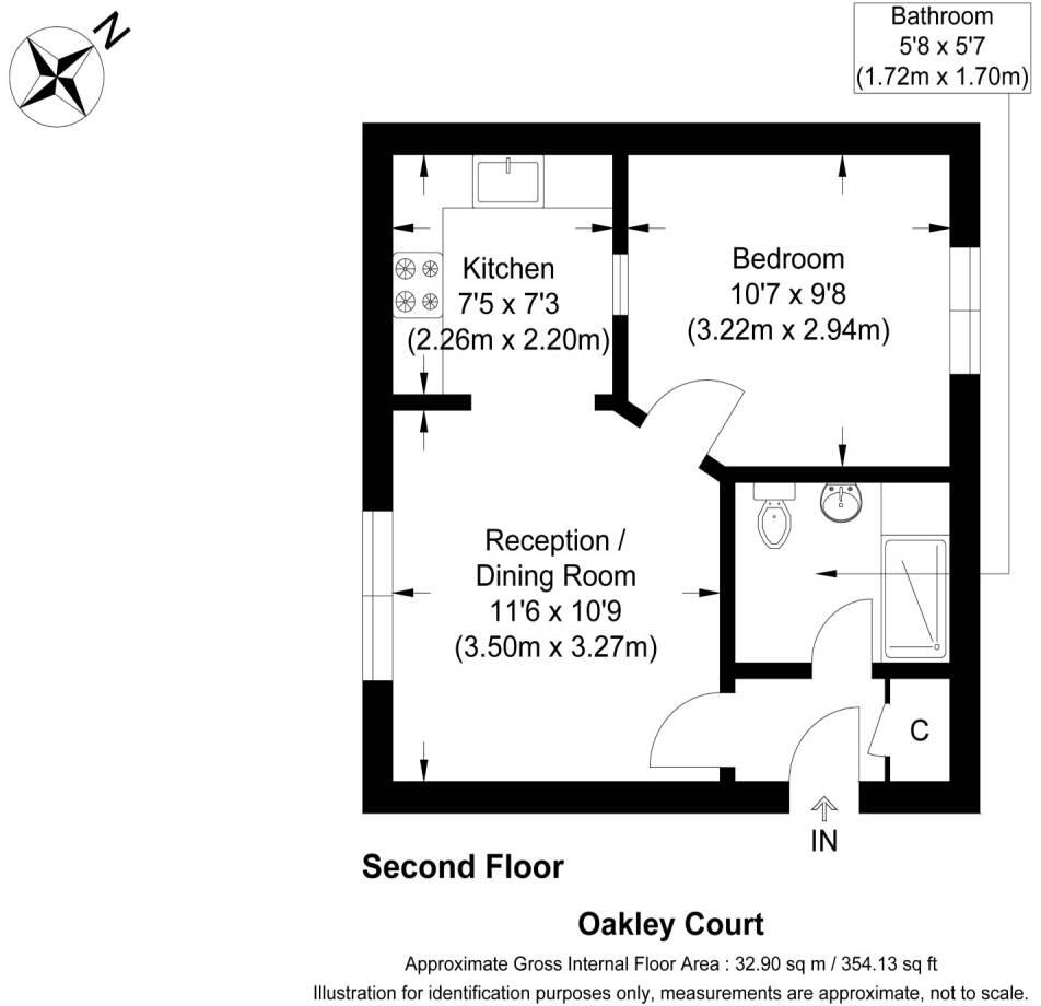 Oakley Court, Mill Road, Royston floorplan