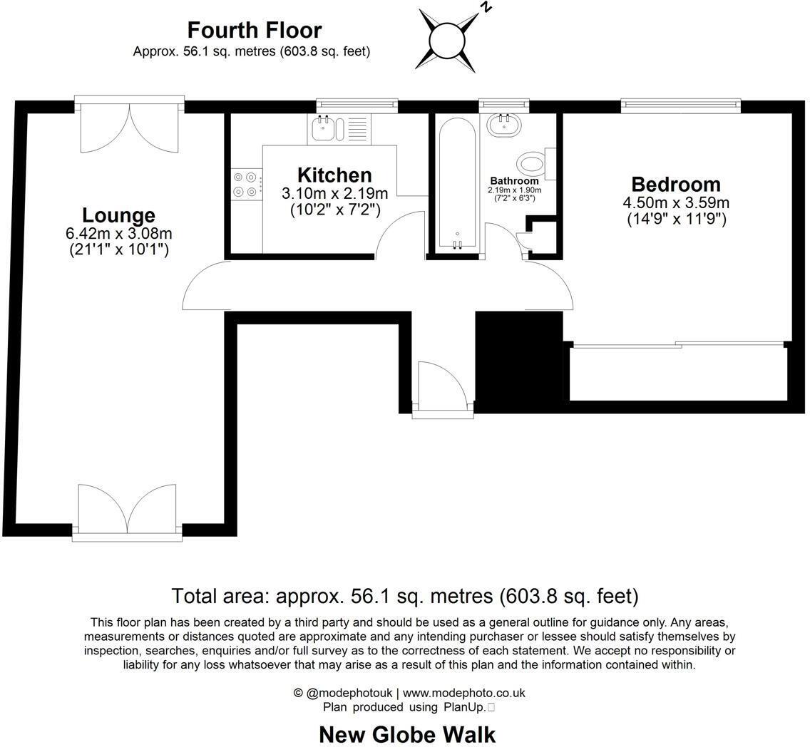 24 New Globe Walk, London floorplan